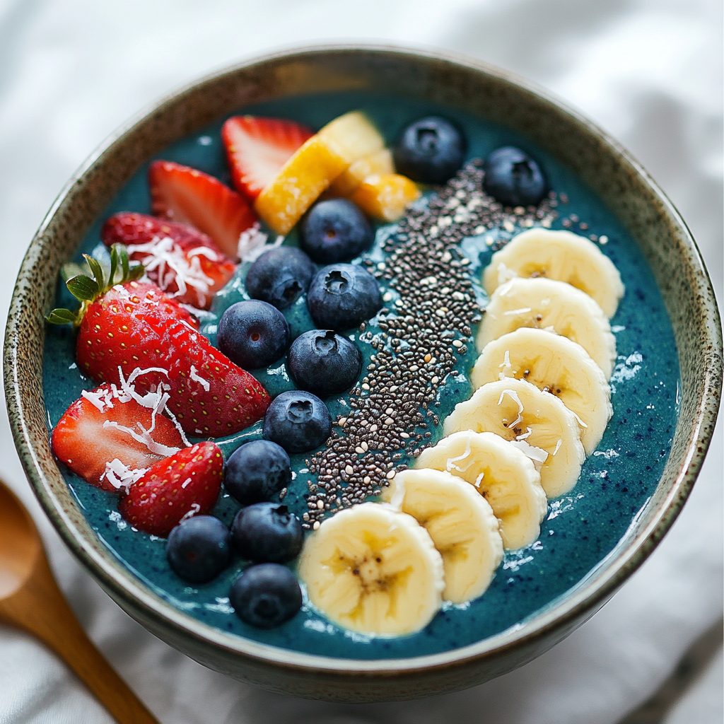 Blue Spirulina Smoothie Bowl: A Colorful Delight!