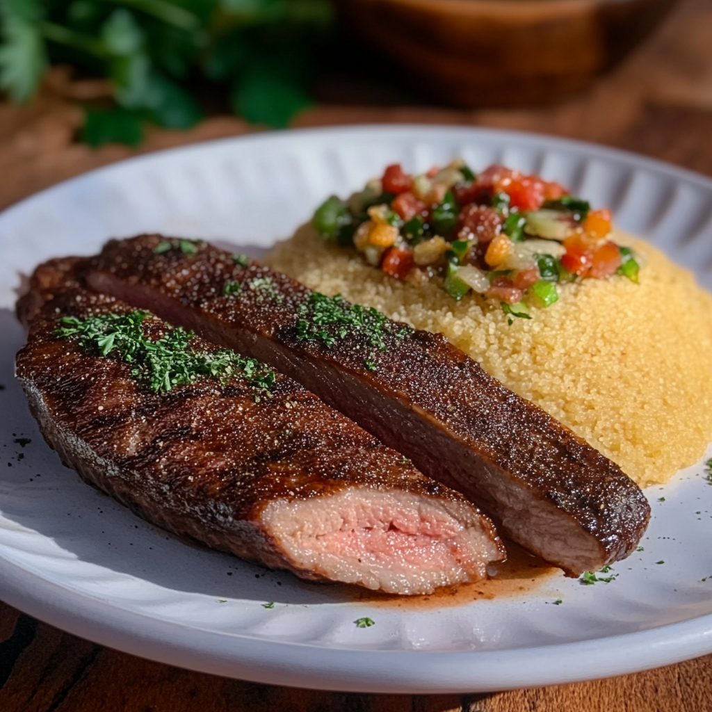 Brazilian Picanha with Farofa: A Flavorful Delight!