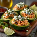 Buffalo Chicken Stuffed Avocados