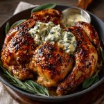 Butter Roasted Chicken with Sage Cream Sauce