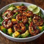 Caribbean Jerk Shrimp Avocado Salad