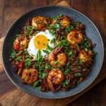 Char Kway Teow Style Shirataki Noodles with Prawns Eggs