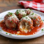 Cheddar Stuffed Meatballs 1