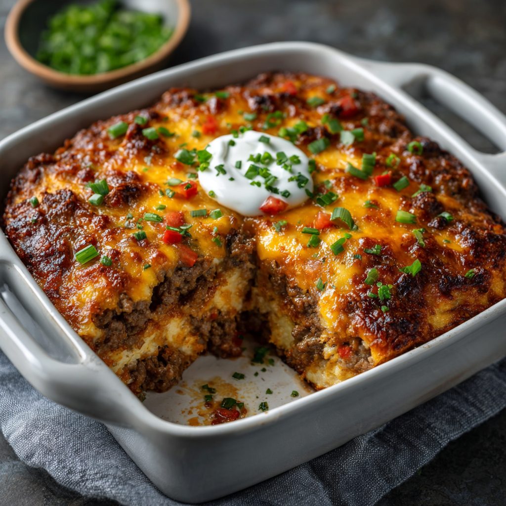 Cheeseburger Casserole (Low-Carb Classic) made easy! 3 Cheeseburger Casserole (Low-Carb Classic)