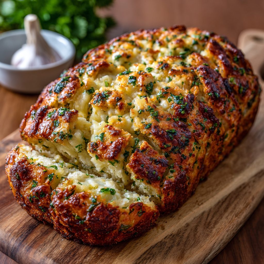 Cheesy Garlic Pull-Apart Keto Bread is Simply Delicious!