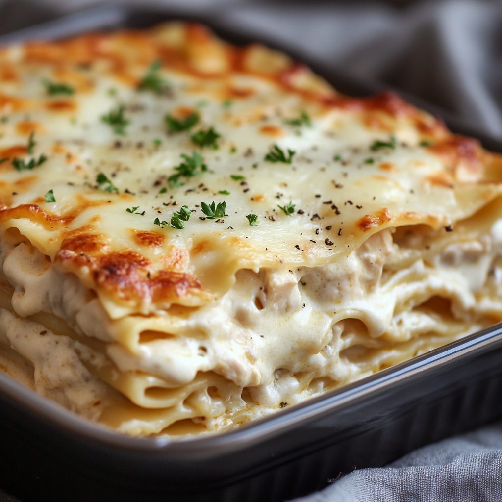 Chicken Alfredo Lasagna: A Creamy, Delicious Twist! 3 Chicken Alfredo Lasagna