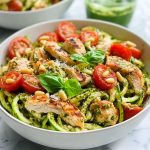 Chicken Pesto Zoodle Salad
