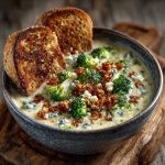 Creamy Broccoli Blue Cheese Soup