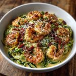 Creamy Garlic Shrimp with Parmesan Zoodles