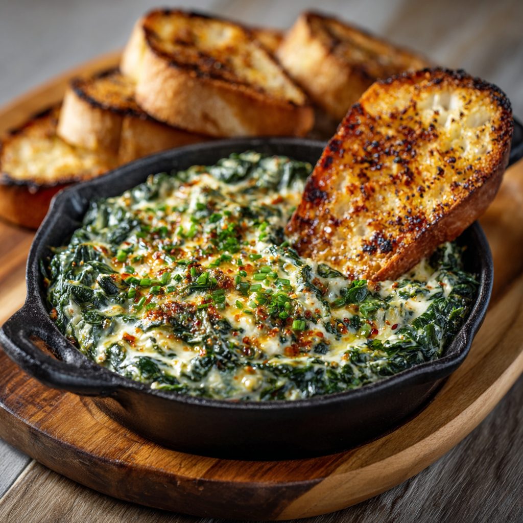 Creamy Parmesan Spinach Dip is a must-try recipe! 3 Creamy Parmesan Spinach Dip