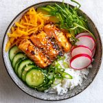 Crispy Rice Salmon Bowl
