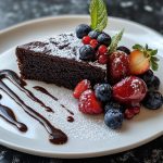 Decadent Flourless Olive Oil Chocolate Cake