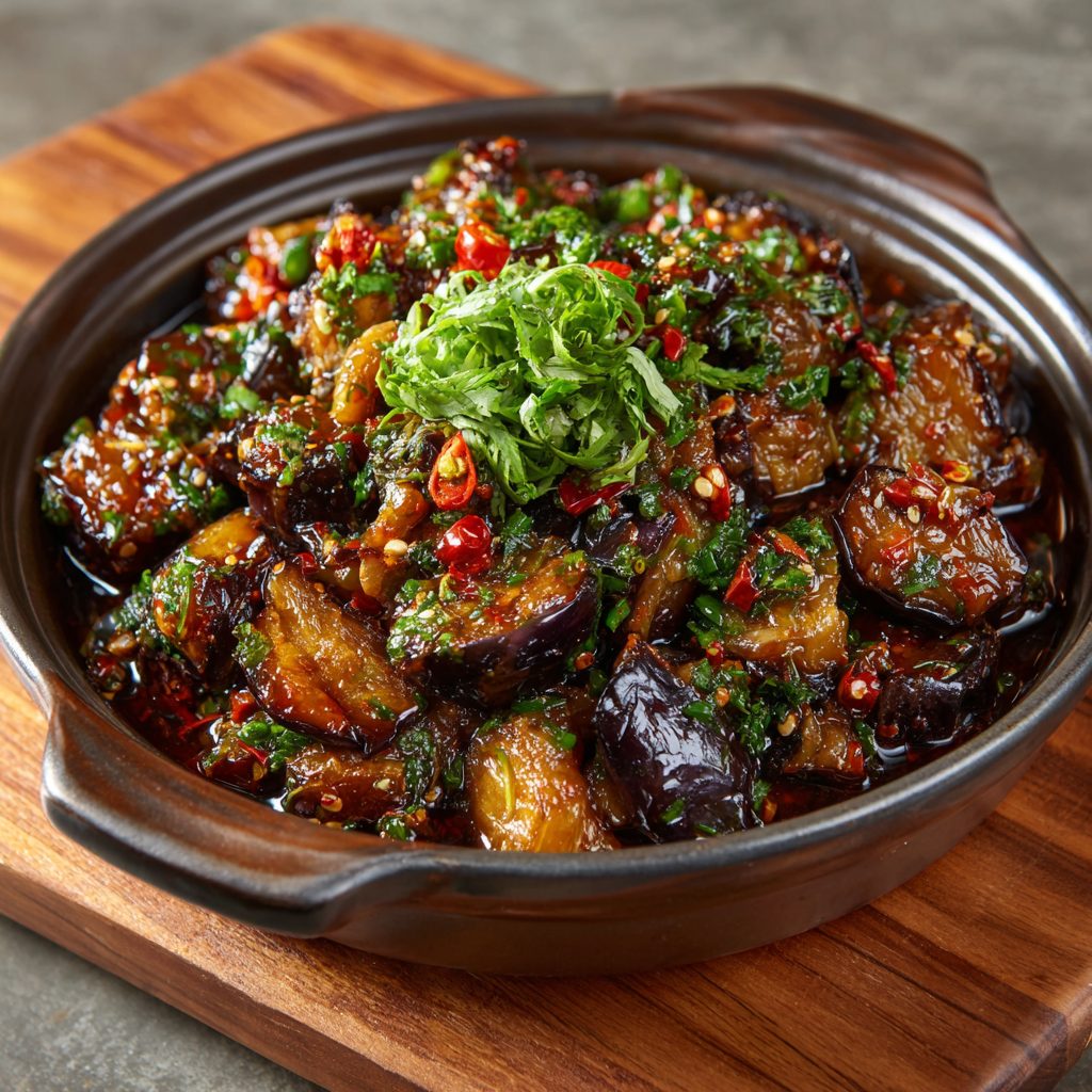 Eggplant Firepot with Chili Oil: A Flavorful Delight!