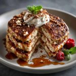 Fluffy Almond Flour Pancakes with Cinnamon Whip