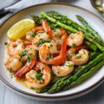 Garlic Butter Shrimp Asparagus 1