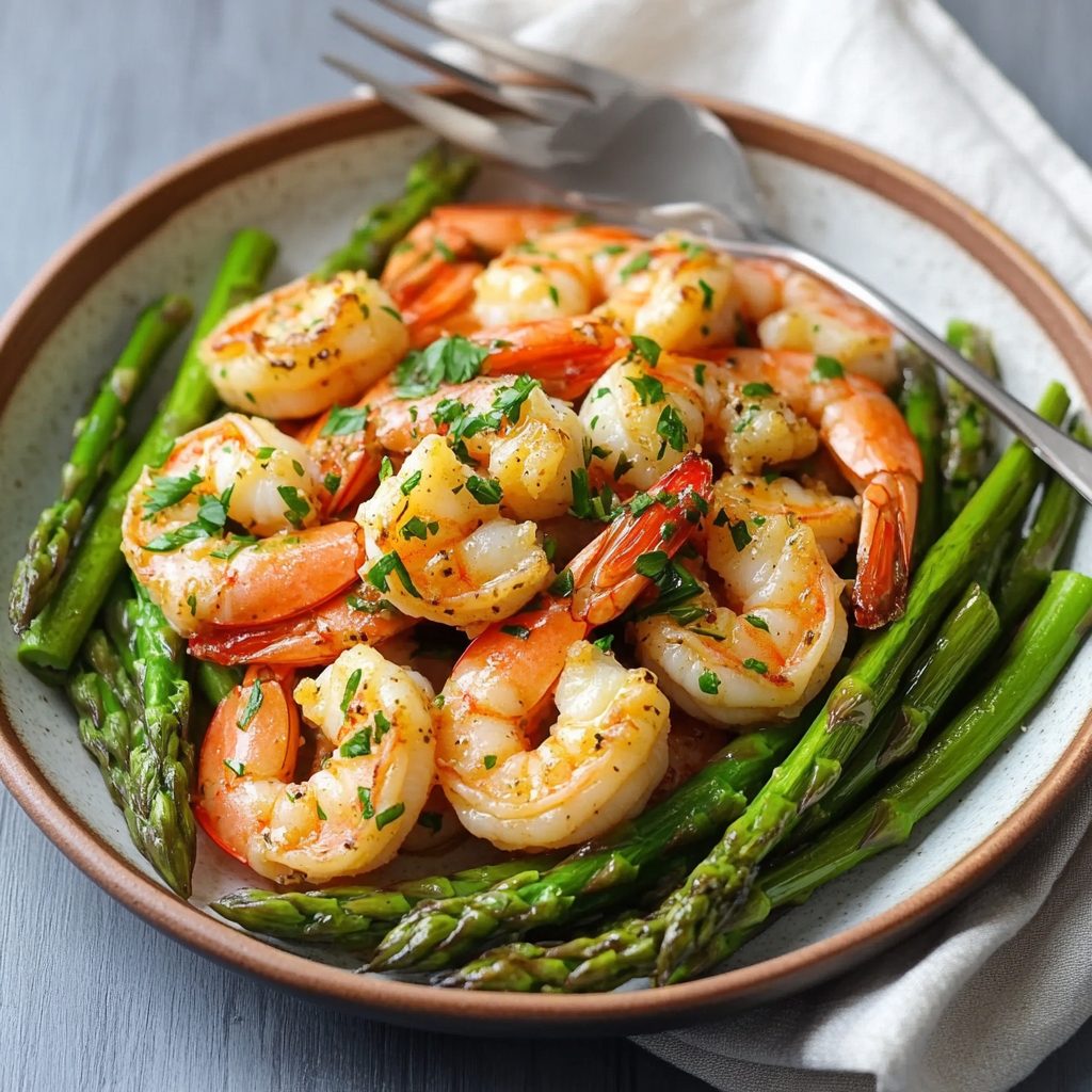 Garlic Butter Shrimp & Asparagus: A Flavorful Delight! 3 Garlic Butter Shrimp & Asparagus