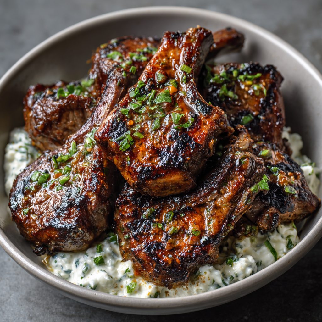 Ginger-Garlic Lamb Chops with Mint Yogurt Recipe Unveiled 3 Ginger-Garlic Lamb Chops with Mint Yogurt