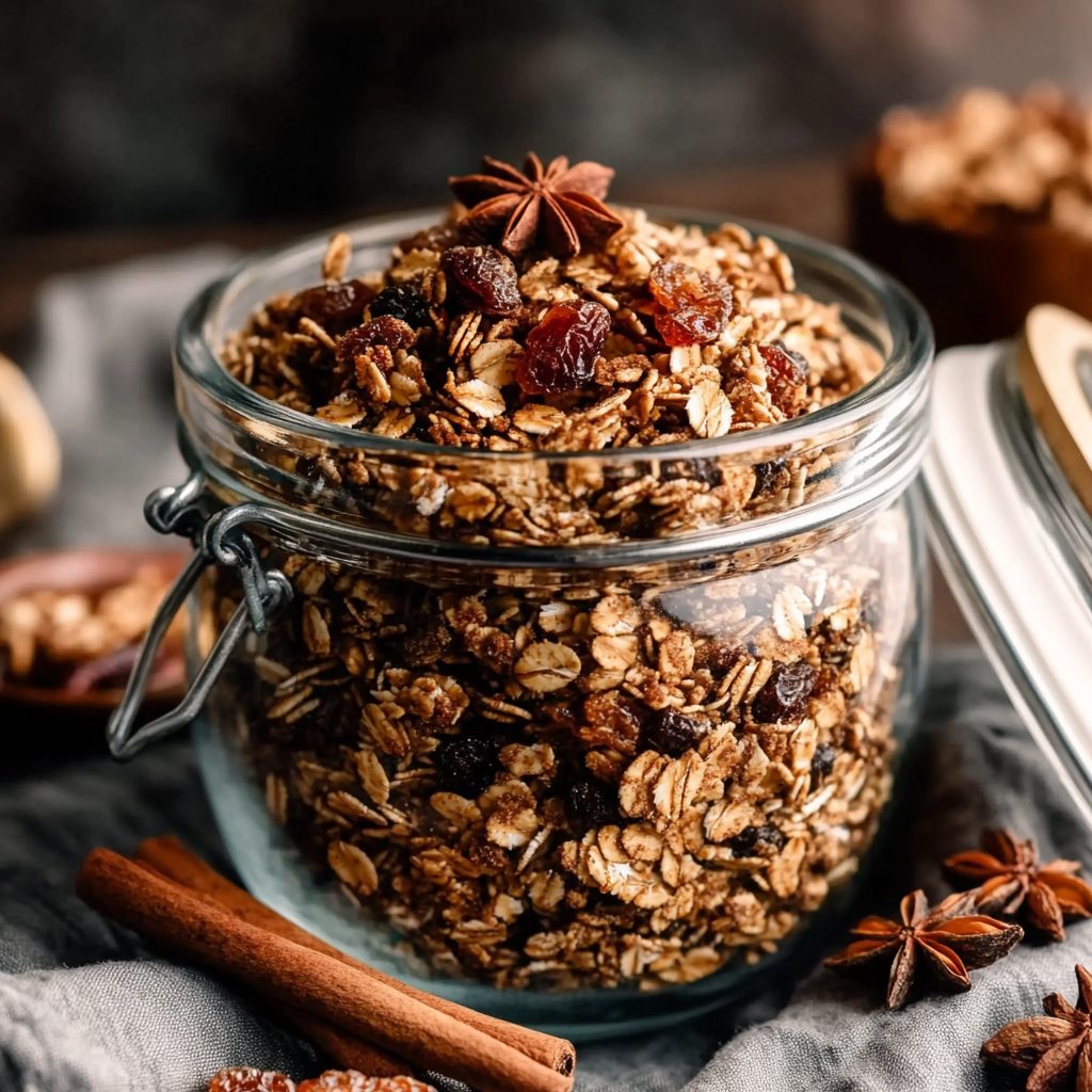 Gingerbread granola: Discover a festive breakfast delight!
