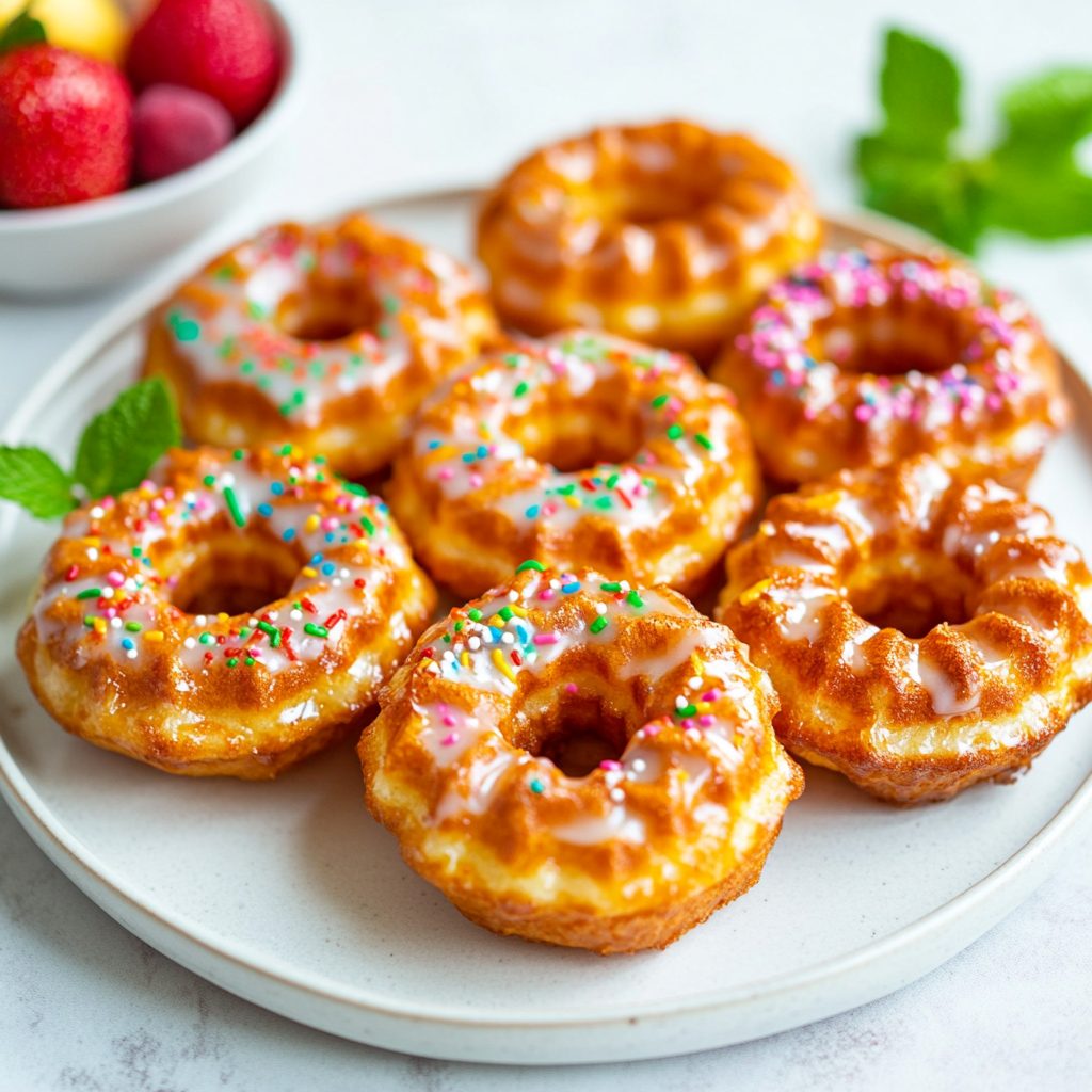 Guilt-Free Fluffy Donut Chaffles: Indulge Without Regret! 3 Guilt-Free Fluffy Donut Chaffles