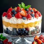 Heavenly Keto Berry Trifle Cake