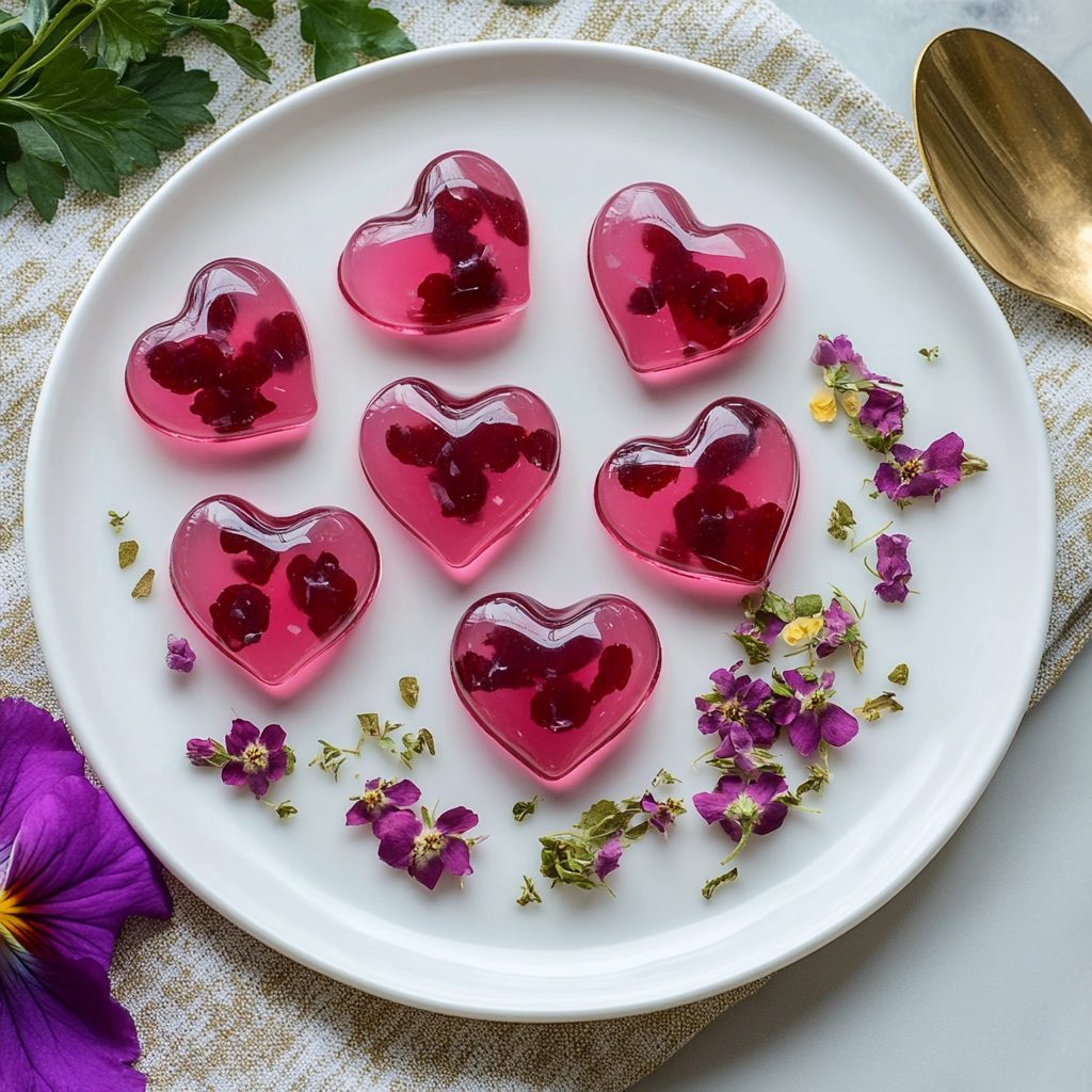 Hibiscus-Infused Keto Jelly Hearts: A Delightful Treat!