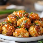 Honey Garlic Cauliflower Bites
