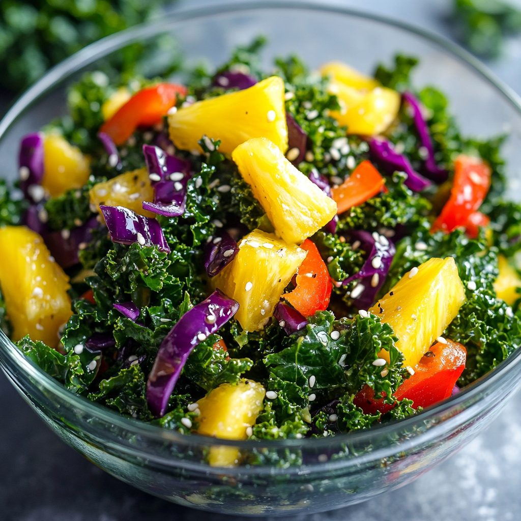Kale Pineapple Detox Salad: Refresh Your Health Today! 3 Kale Pineapple Detox Salad
