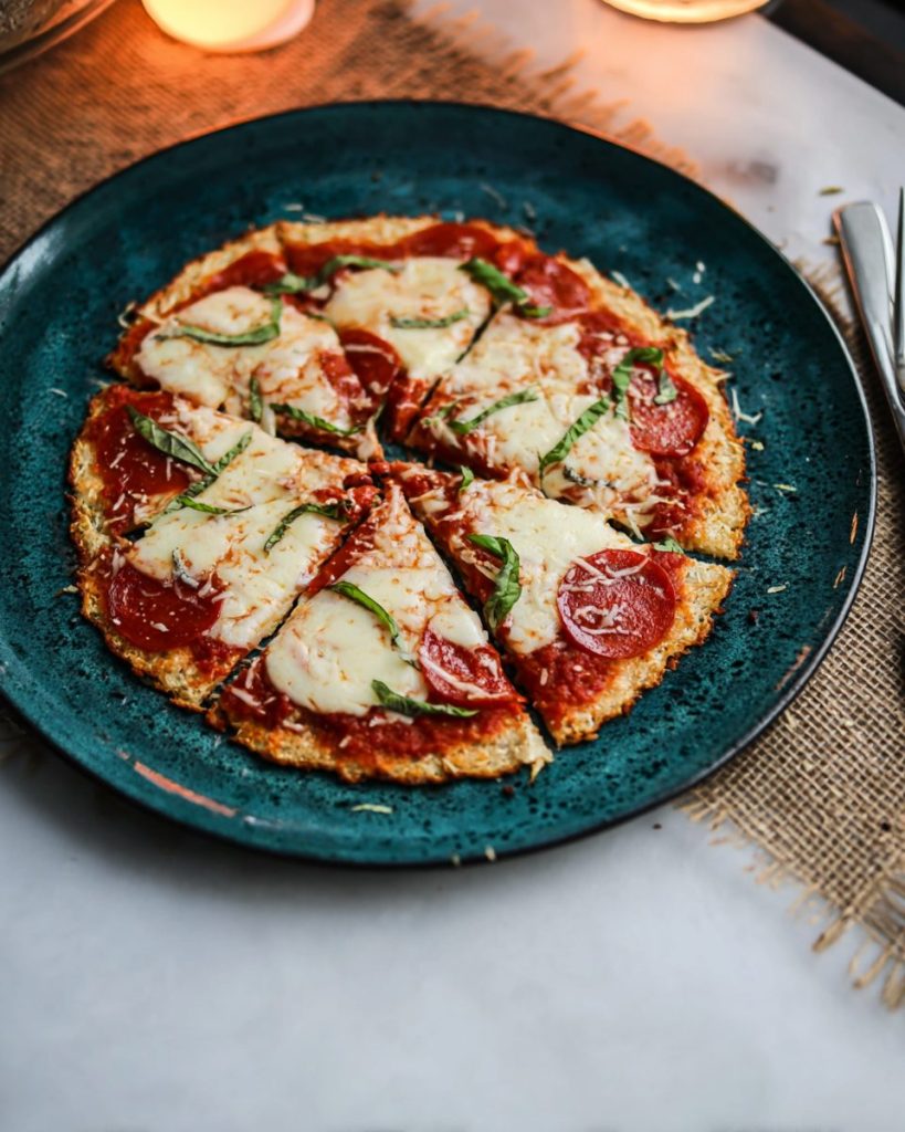 Keto Chicken Parm Pizza