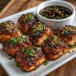 Keto Chili Miso Salmon Bites