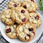 Keto Cranberry White Chocolate Macadamia Cookies