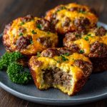 Keto Egg Muffins with Sausage Cheddar