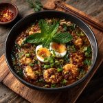 Keto Laksa with Shirataki Noodles Prawn Broth