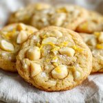 Keto Lemon White Chocolate Macadamia Cookies