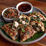 Keto Lotus Leaf Chicken Pockets