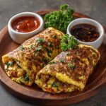 Keto Masala Omelette Wrap