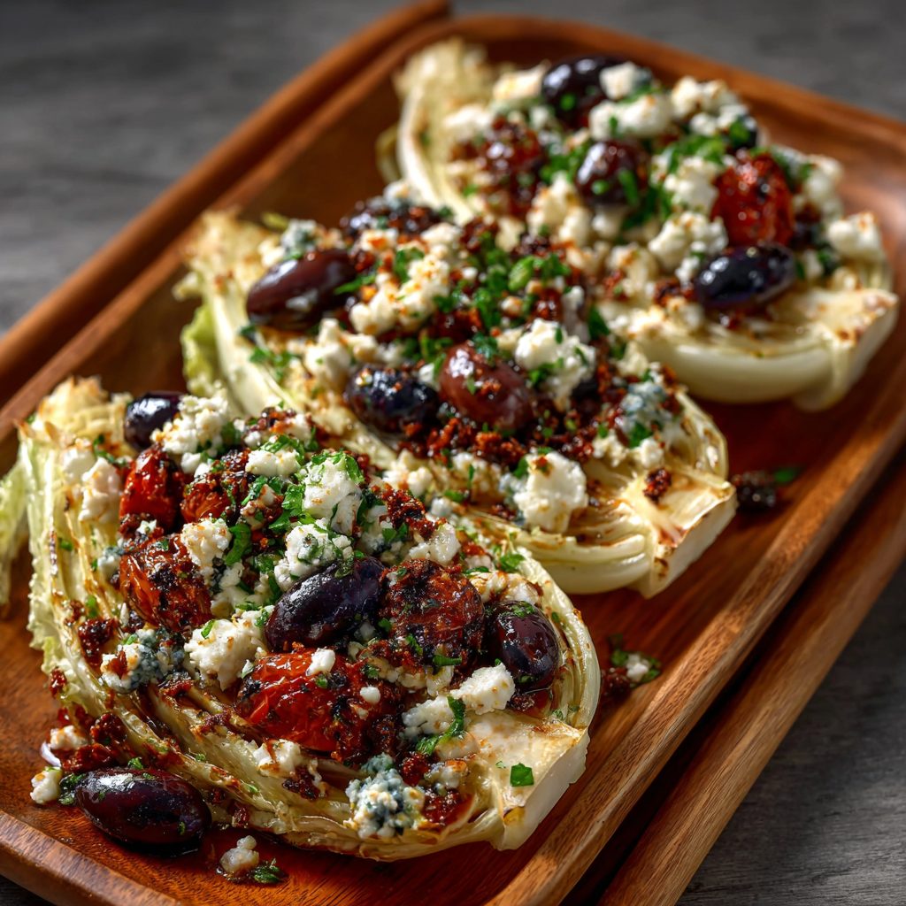 Keto Mediterranean Endive Boats with Olives and Feta Delightfully Refresh Your Palate!