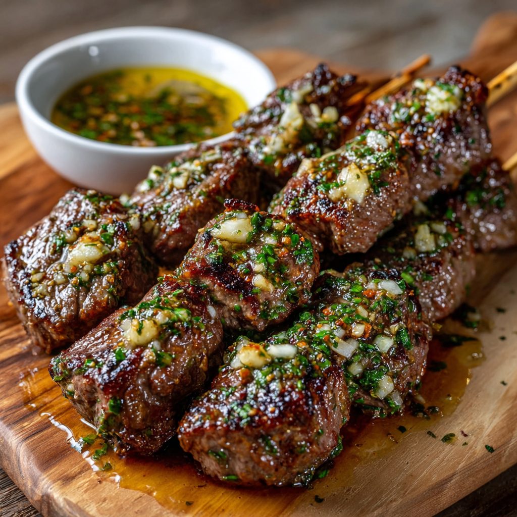 Keto Picanha Skewers with Garlic Butter are Irresistible! 3 Keto Picanha Skewers with Garlic Butter