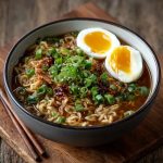 Keto Ramen with Shirataki Noodles and Soft Boiled Egg