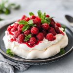 Keto Raspberry Pavlova