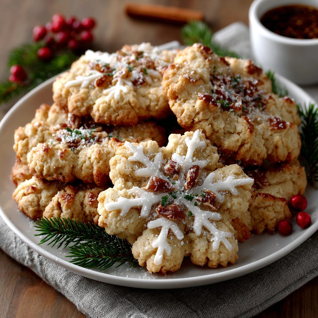 Keto Vanilla Bean Snowflake Cookies delight your taste buds!