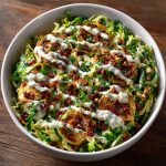 Low Carb Shaved Brussels Sprouts with Lemon Tahini Dressing