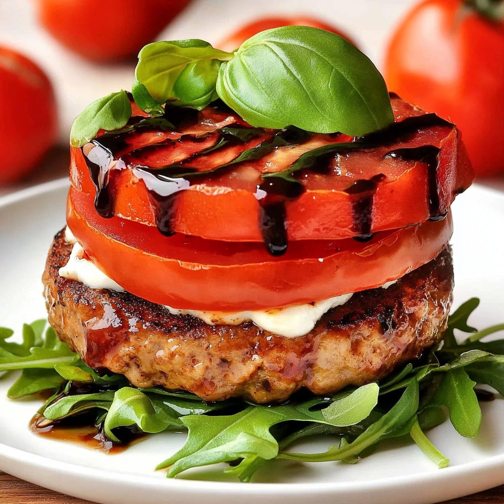 No-Bun Bruschetta Burgers: Savory Flavor Without Guilt
