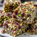 Nutritious Keto Pistachio Cranberry Energy Bars