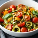 Pesto Zoodle Stir Fry