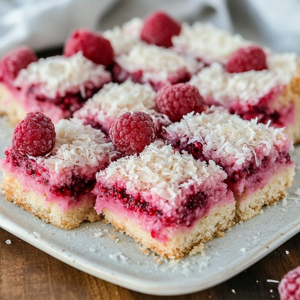 Raspberry Coconut Squares (Keto Low Carb) Delight You!