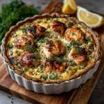 Scandinavian Dill Salmon Keto Quiche