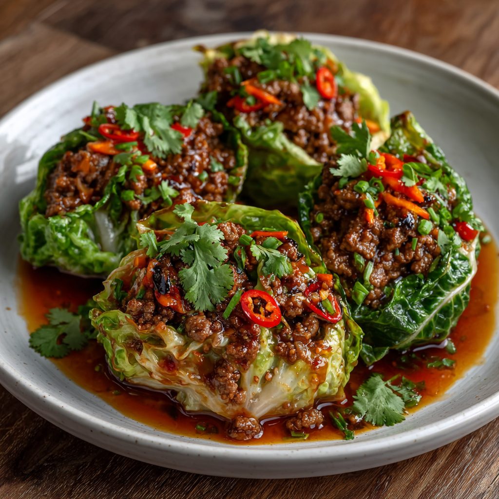 Szechuan Chili Keto Cabbage Wraps: A Flavorful Delight! 3 Szechuan Chili Keto Cabbage Wraps