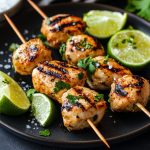 Tequila Lime Grilled Chicken Skewers Keto