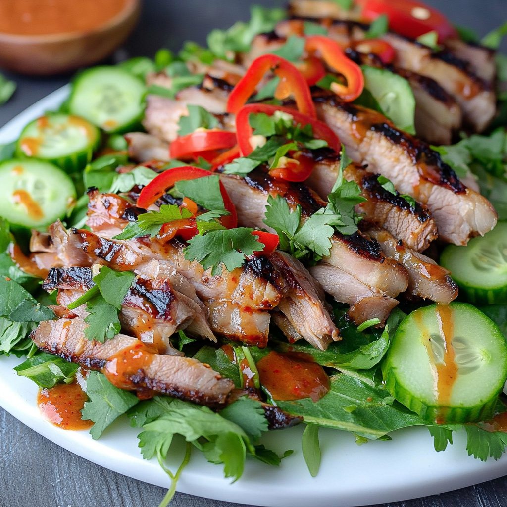 Thai BBQ Pork Salad: A Refreshing Flavor Explosion!