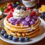 Ultimate Crispy Ube Waffles